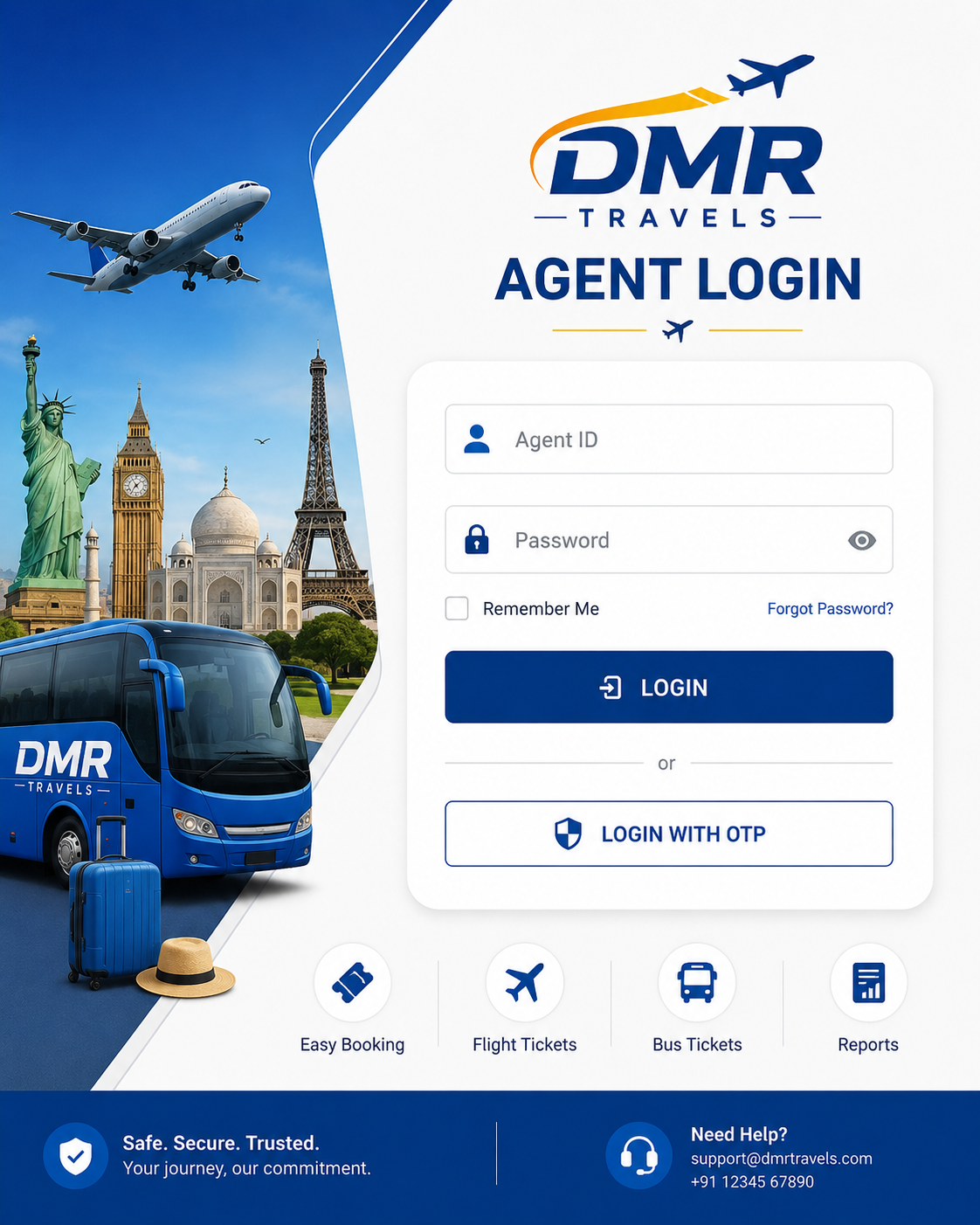 DMR Travels Agent Login