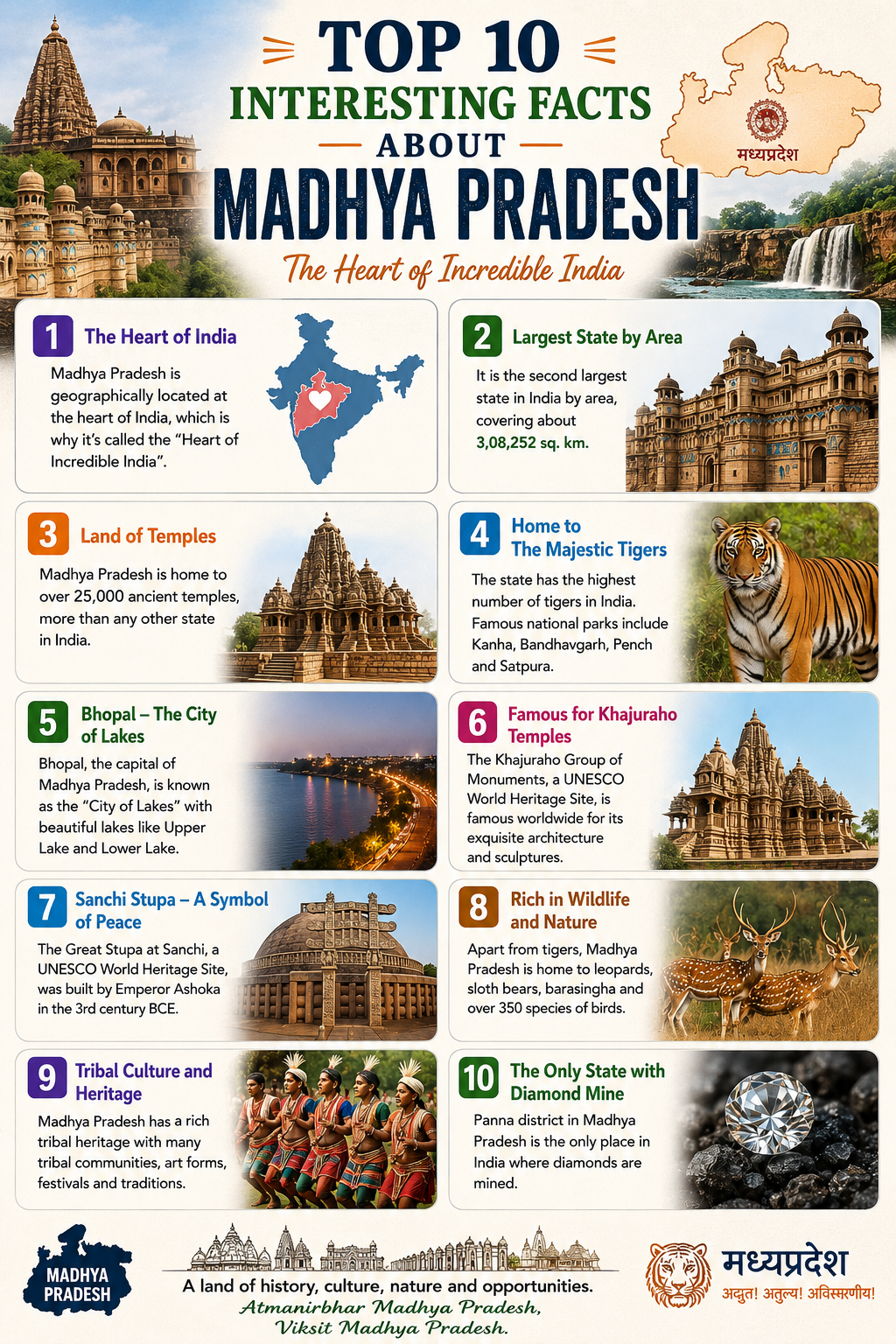 Top 10 Interesting Facts About Madhya Pradesh