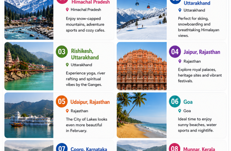 Top 10 Places to Visit in February in India