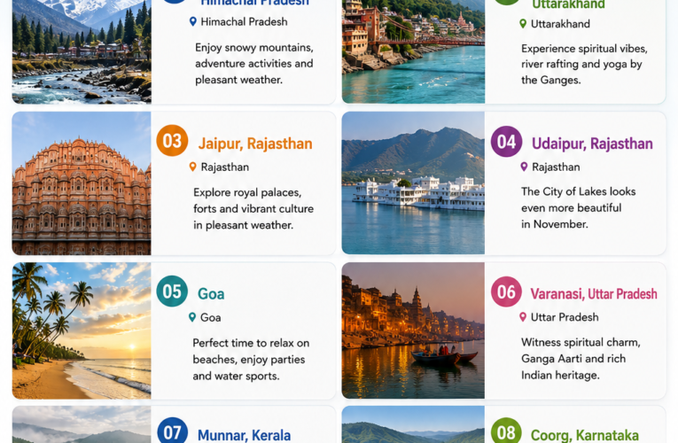 Top 10 Places to Visit in November in India